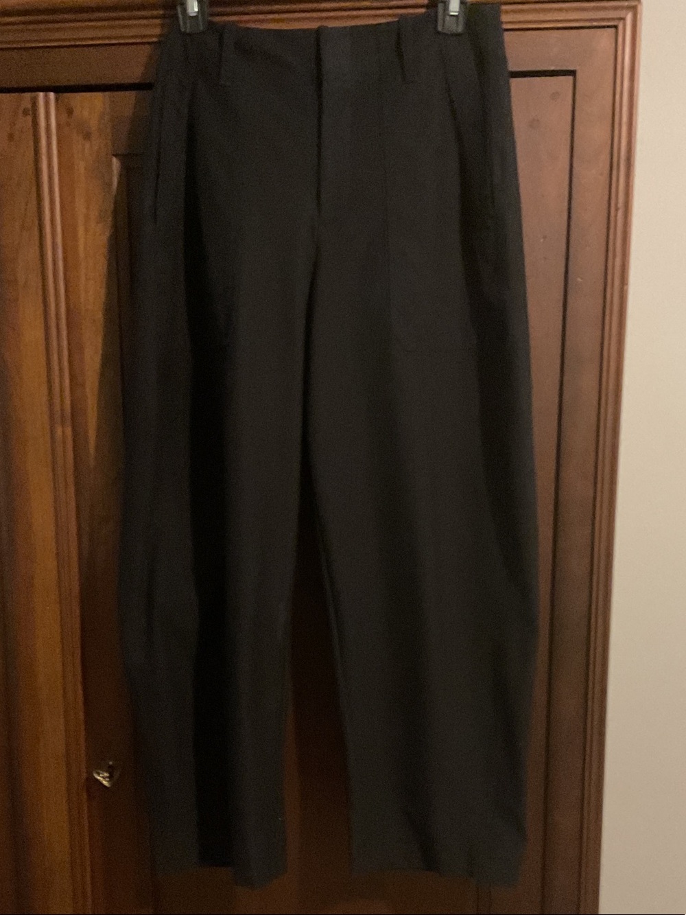 Athleta Black Women's Dress Pants - Tailored Pleat Front